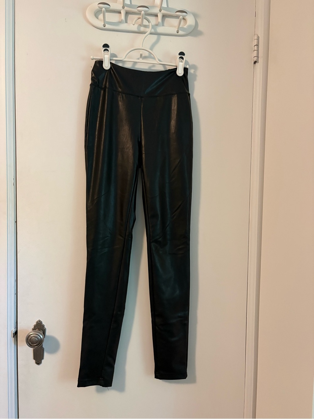 Joe Fresh Black High-Waist Faux Leather Leggings